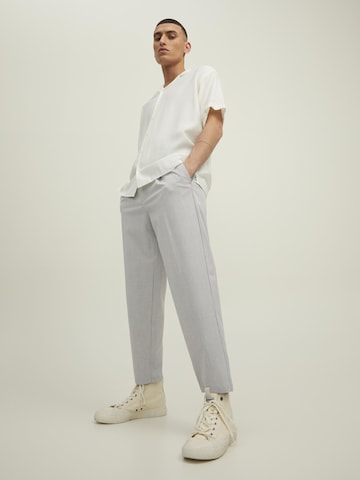 JACK & JONES Loosefit Bandplooibroek 'Bill' in Grijs