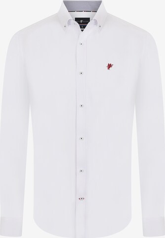 Chemise 'HUGO' DENIM CULTURE en blanc : devant