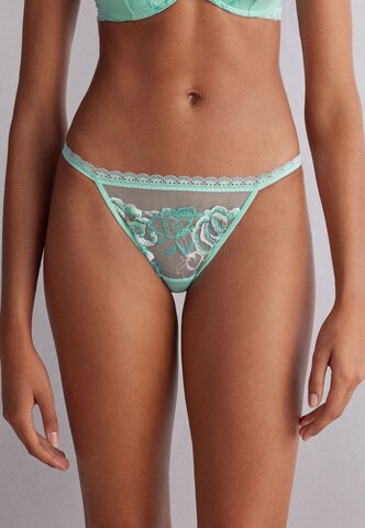 INTIMISSIMI Panty 'EMERALD FLOWER' in Green: front