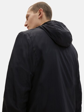 TOM TAILOR Athletic Jacket 'Bajo' in Black