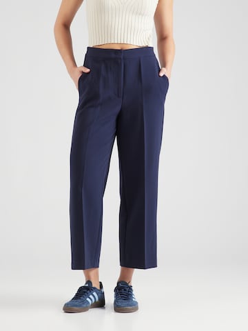 NÜMPH Regular Pleated Pants 'RONJA' in Blue: front