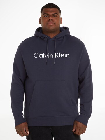 Calvin Klein Big & Tall Μπλούζα φούτερ σε μπλε: μπροστά