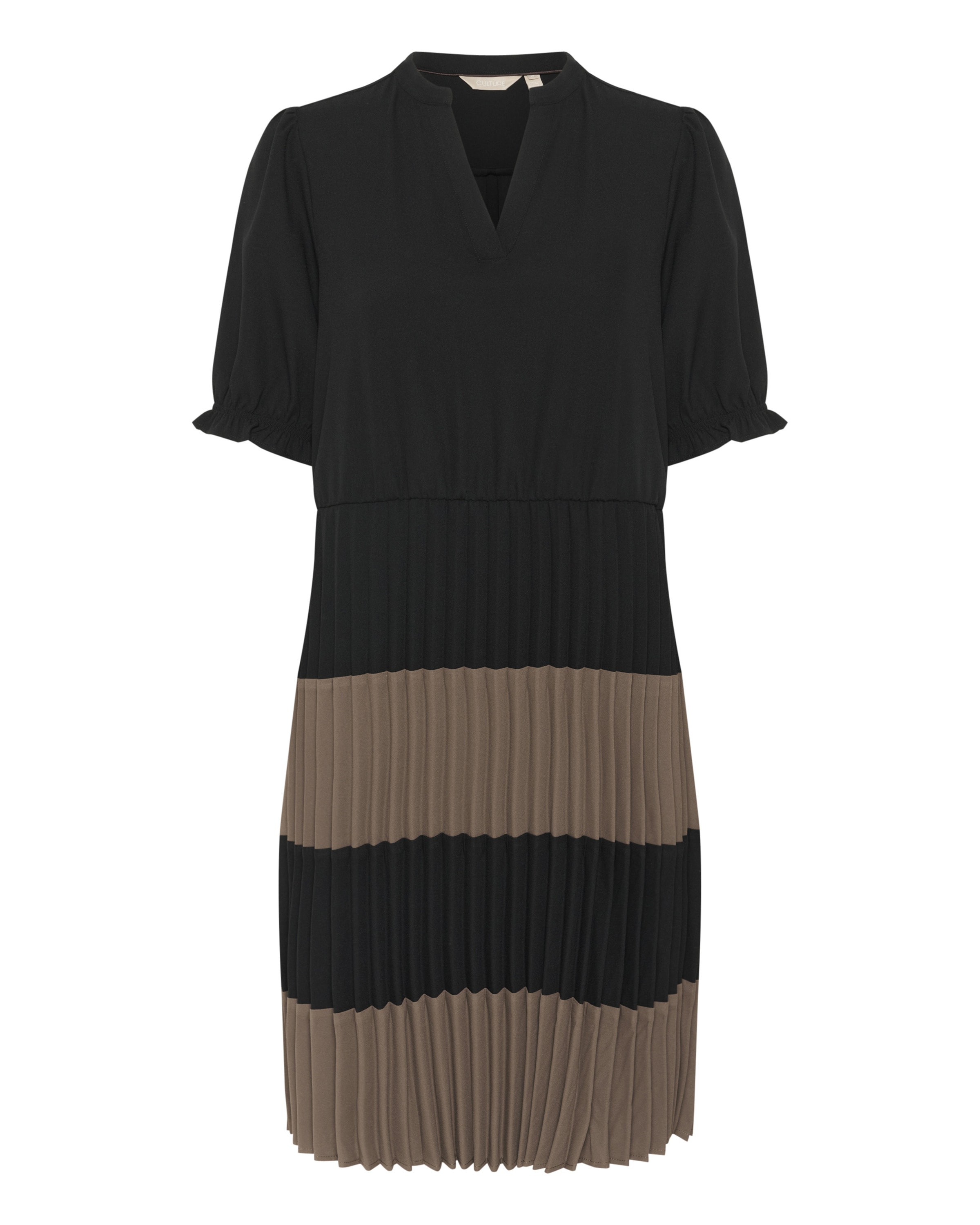 CULTURE Jurk 'Betty' in Zwart: voorkant