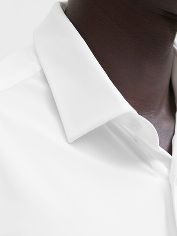 JACK & JONES Comfort fit Button Up Shirt 'Blaactive' in White
