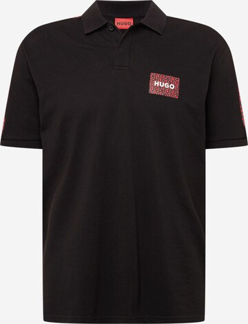 HUGO Koszulka 'Daplin' w kolorze czarny: przód