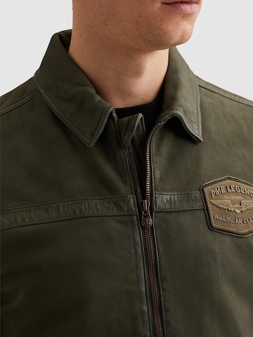 PME Legend - Chaqueta de entretiempo 'Summer Hudson leather jacket' en verde