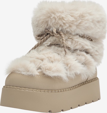 Pull&BearČizme za snijeg - bež boja: prednji dio