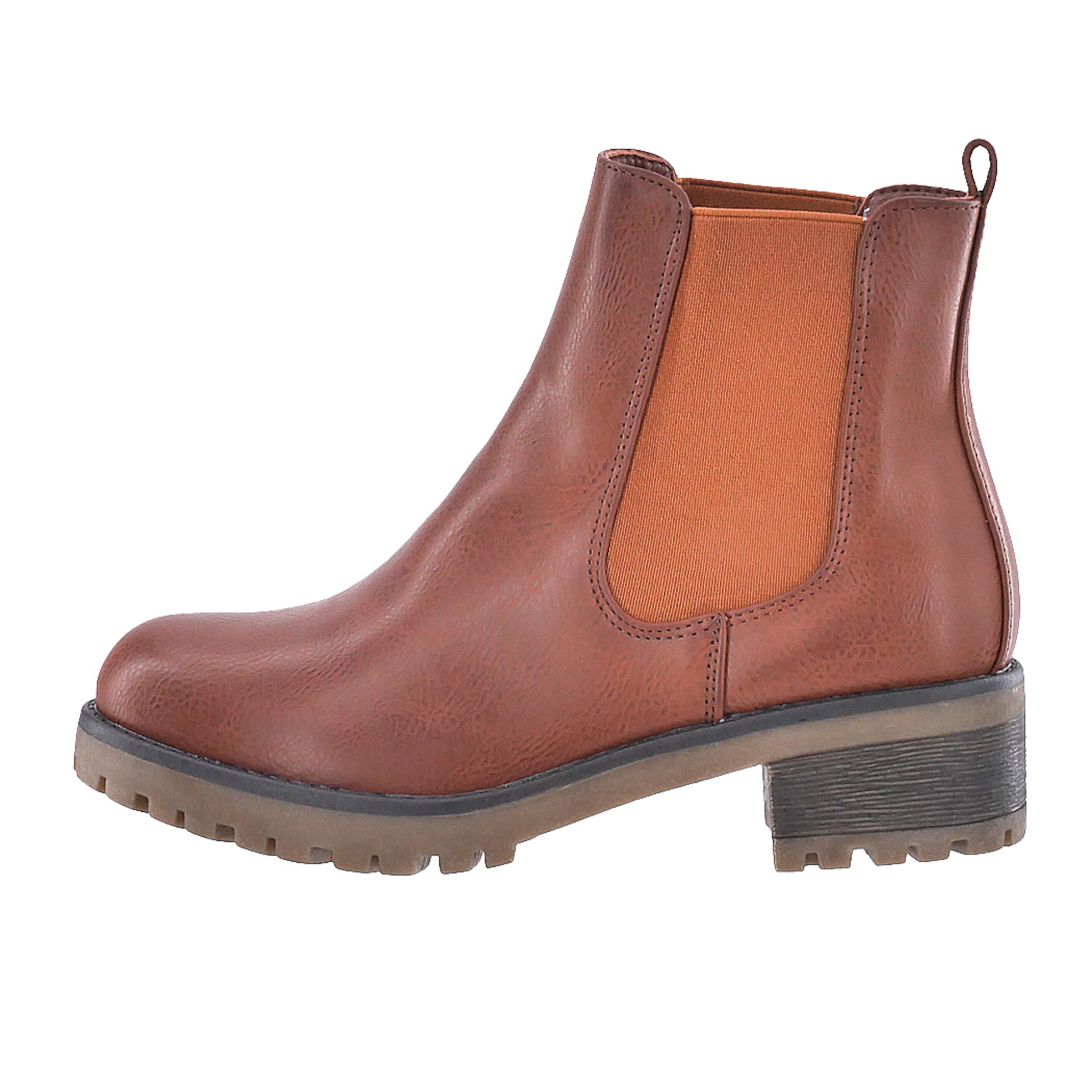 Elara Chelsea Boots i beige