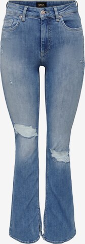 ONLY Flared Jeans 'BLUSH' in Blue: front