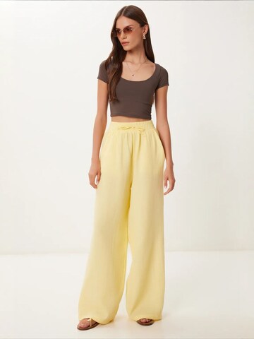 Wide Leg Pantalon 'Hose' Happiness İstanbul en jaune