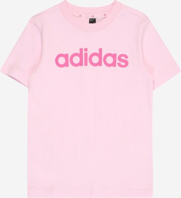 ADIDAS SPORTSWEARTehnička sportska majica 'Essentials Lineage' - roza boja: prednji dio