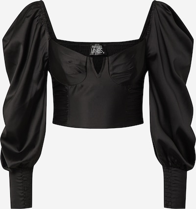Parallel Lines Blusa en negro, Vista del producto