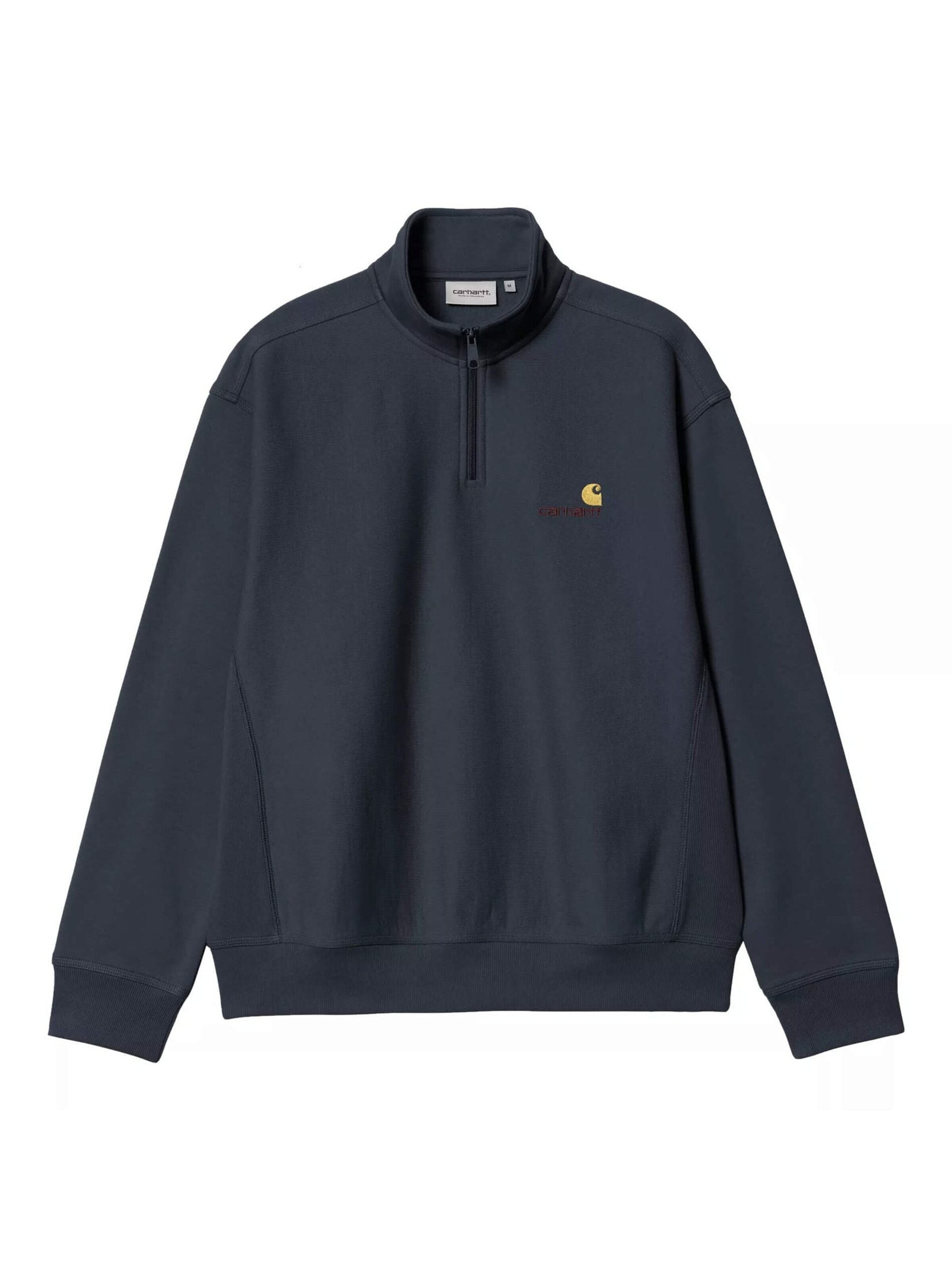 Carhartt WIP Pullover 'Half Zip American Script'‌ in Blau: Vorderseite