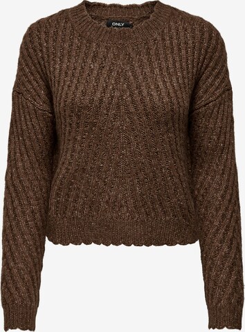 ONLY Sweater in Brown: front