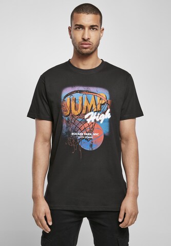 Mister Tee Shirt 'Jump high' in Zwart: voorkant