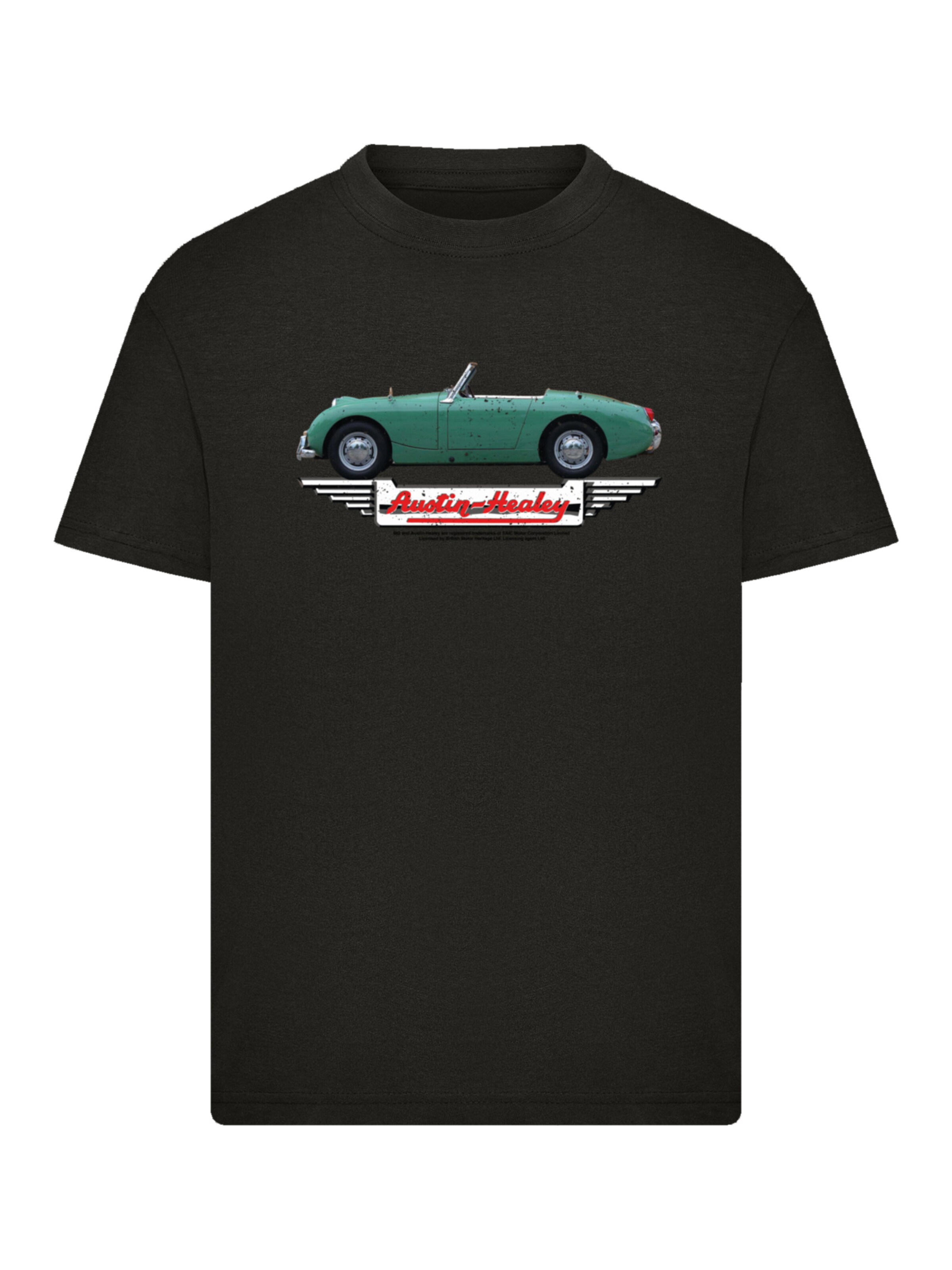 F4NT4STIC T-Shirt 'British Motor Heritage Austin Healey Sprite Mk1' in Schwarz: Vorderseite