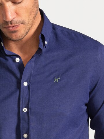 Coupe regular Chemise 'Oxford' Williot en bleu