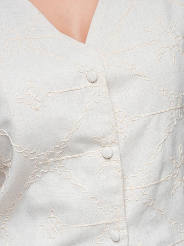Ombre Weste‌‌‌ in Beige