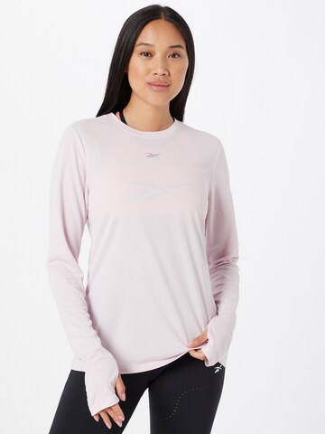 T-shirt fonctionnel 'Workout Ready' Reebok en rose : devant