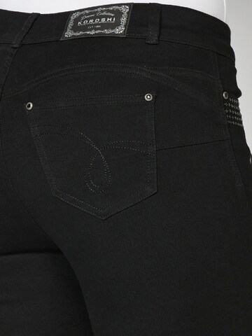 KOROSHI Slimfit Jeans in Zwart