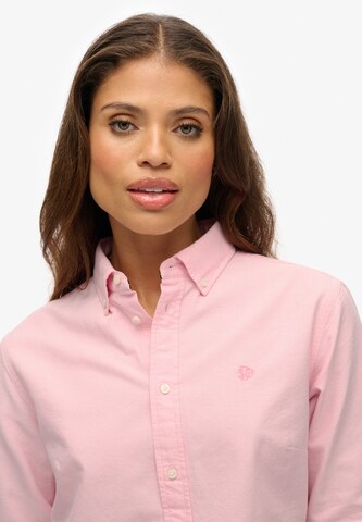 Superdry Blouse 'Oxford' in Roze