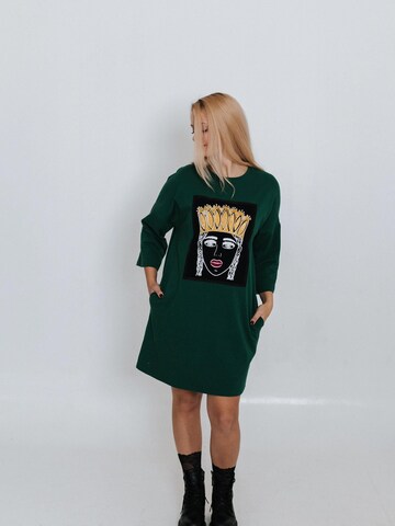 RADADA Oversized dress 'PAITING' in Green