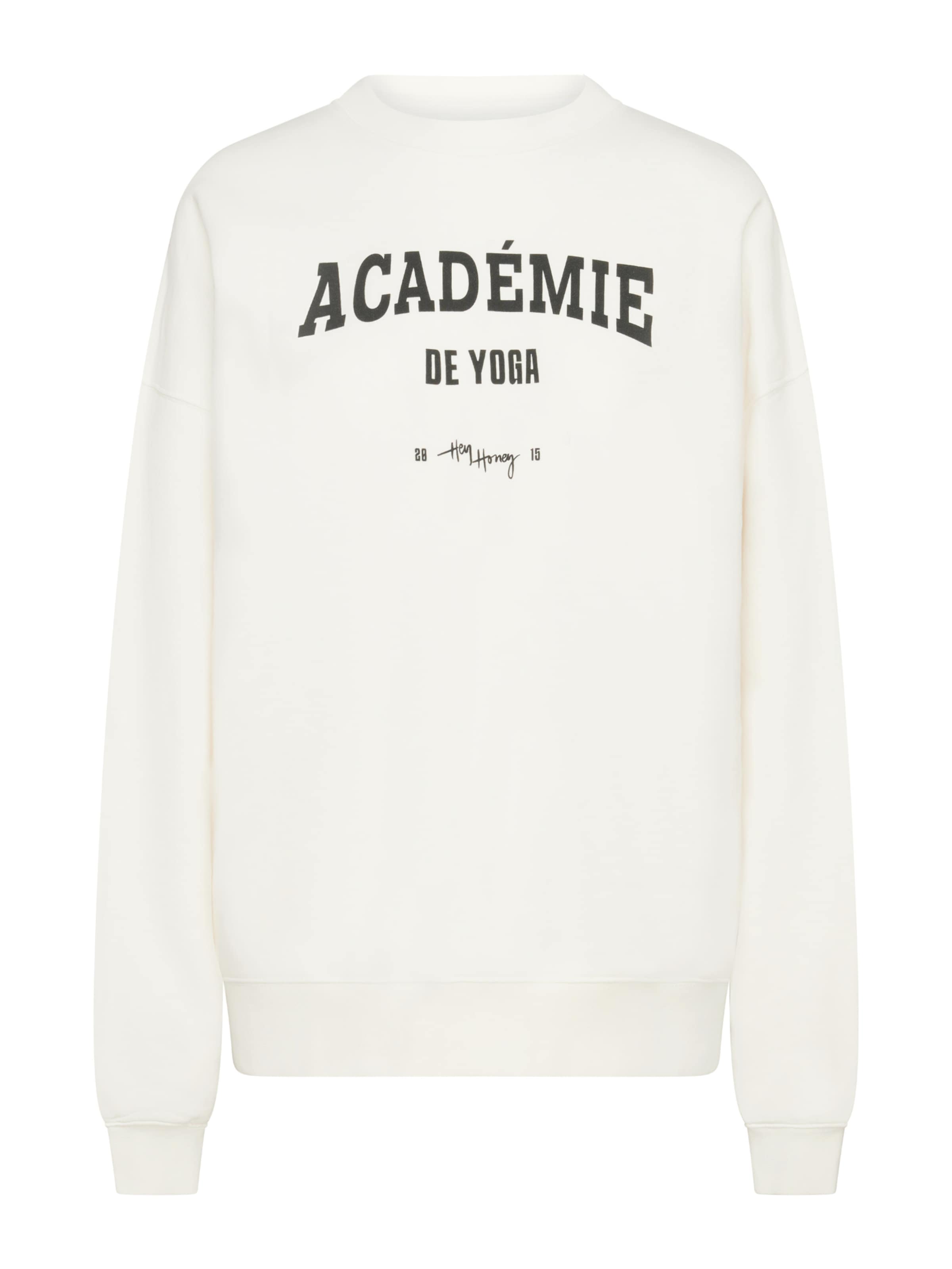 Sweat-shirt 'Academie' Hey Honey en blanc : devant