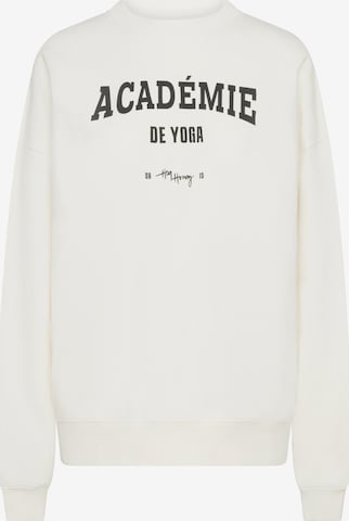 Sweat-shirt 'Academie' Hey Honey en blanc : devant
