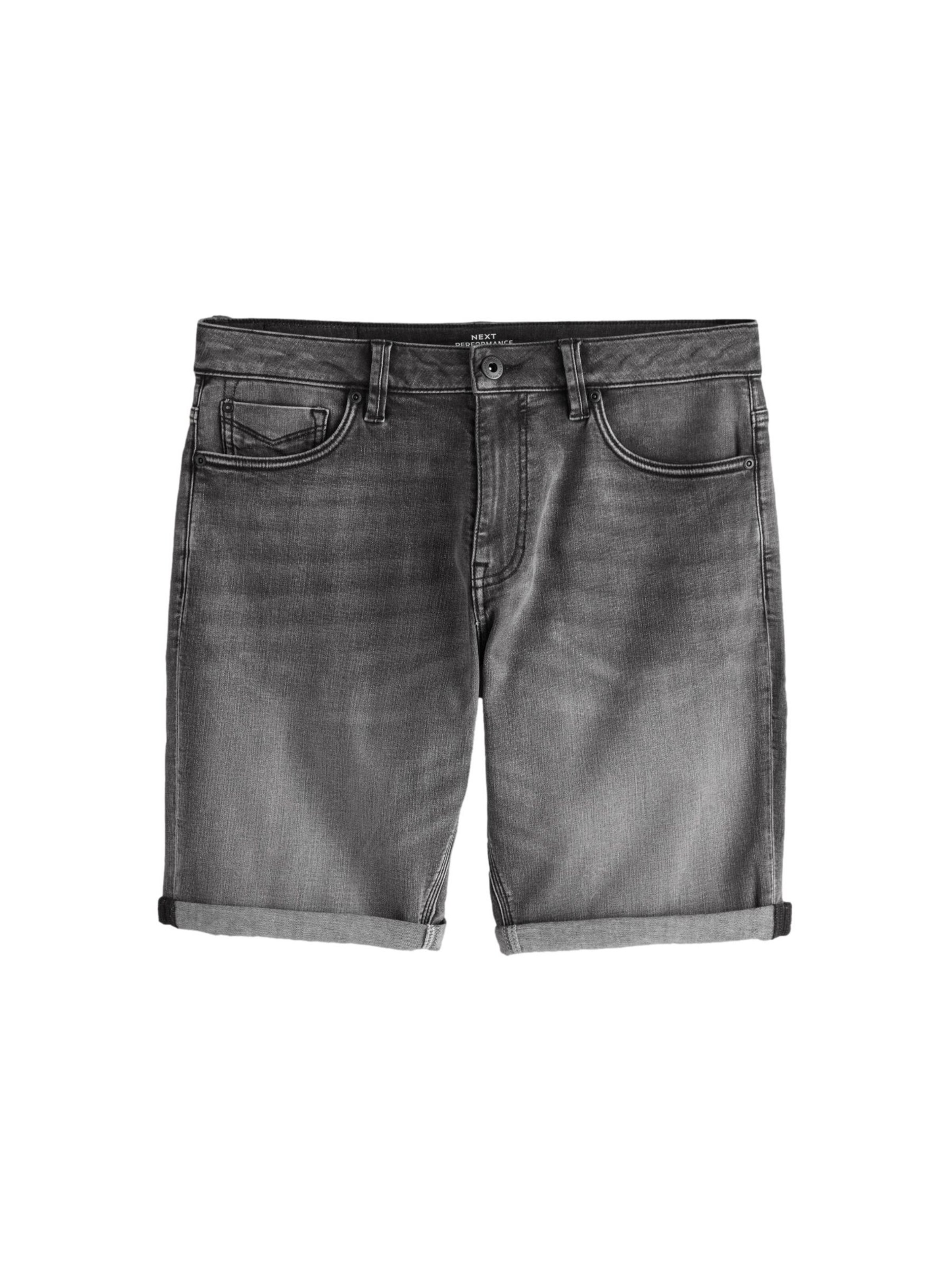 Next Slimfit Shorts 'Motion Flex' in Grau: Vorderseite