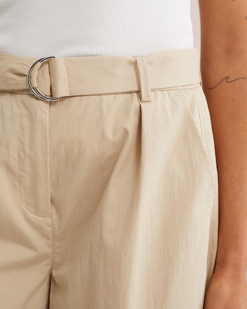 WE Fashion Sod Hlače z naborki | bež barva