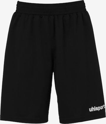 UHLSPORT Regular Workout Pants in Black: front