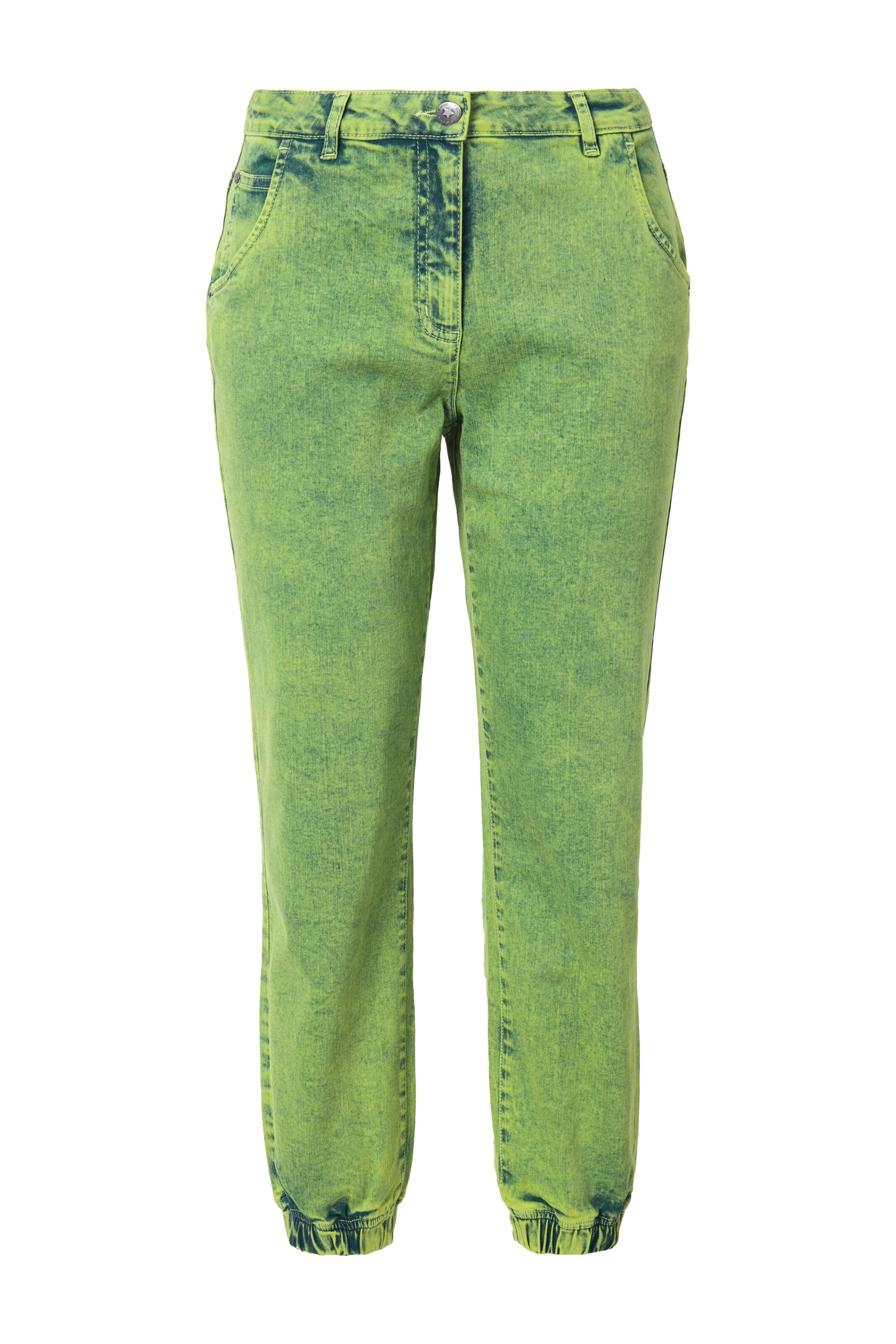 Angel of Style Regular Jeans in Groen: voorkant
