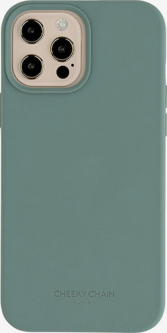 Protection pour Smartphone 'iPhone 13 Pro Max' Cheeky Chain Munich en vert : devant