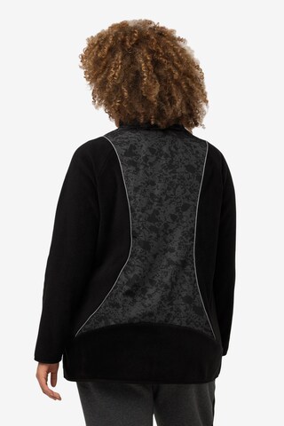 Ulla Popken Sweatvest in Zwart