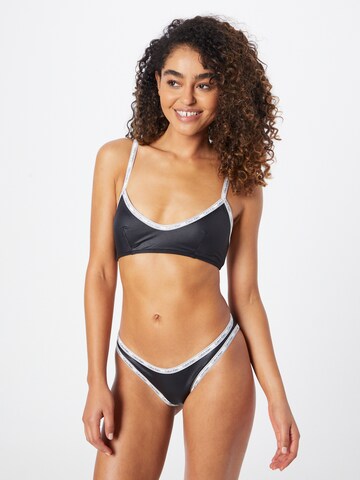 melns Calvin Klein Swimwear Bezvīļu Bikini augšdaļa