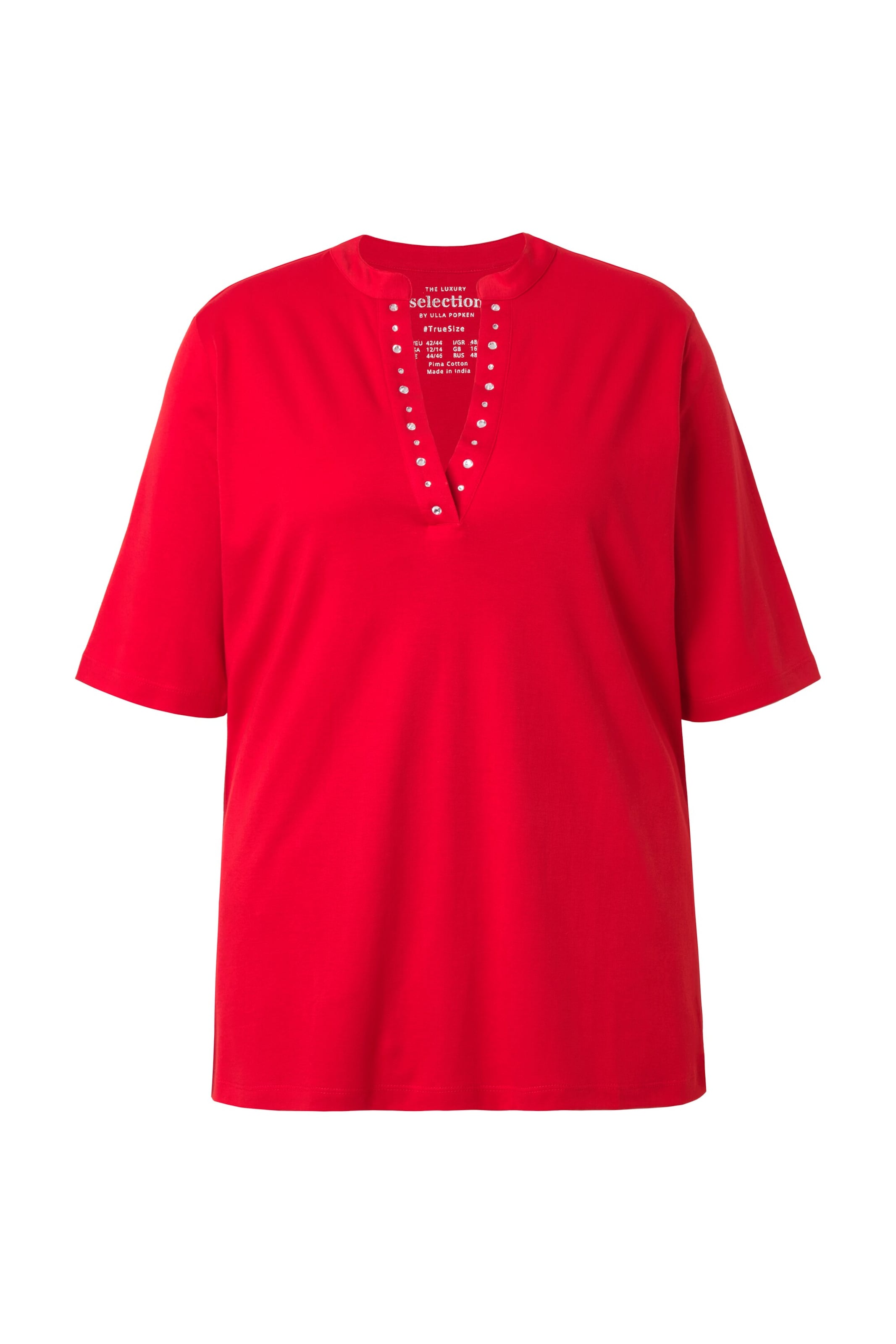 Ulla Popken Shirt in Rood: voorkant