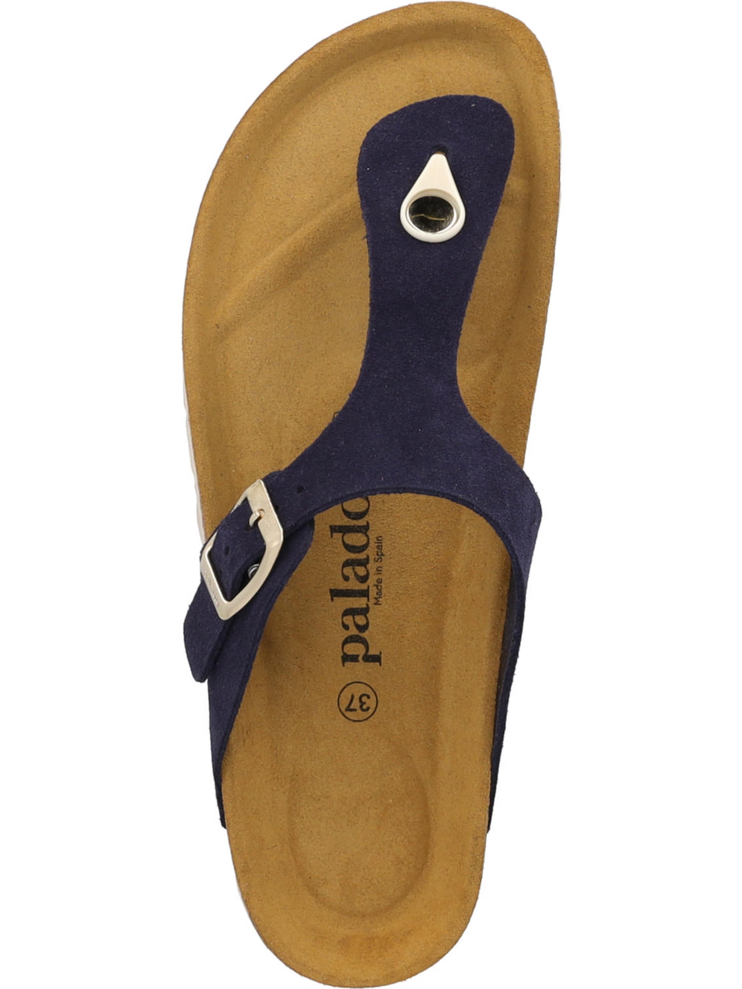 Palado T-bar sandals 'Palado Kos Suede Premium Leather' in Blue