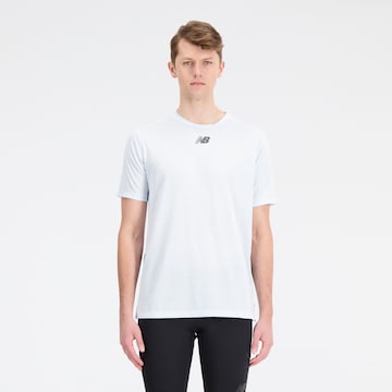 new balance Shirt 'Impact Run Luminous' in Wit: voorkant