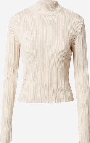 A LOT LESS Pullover 'Tia' in Beige: predná strana