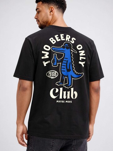 Neverless Shirt 'Two Beers only' in Black