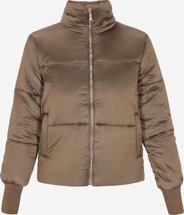 Veste d’hiver ALBEE en marron : devant