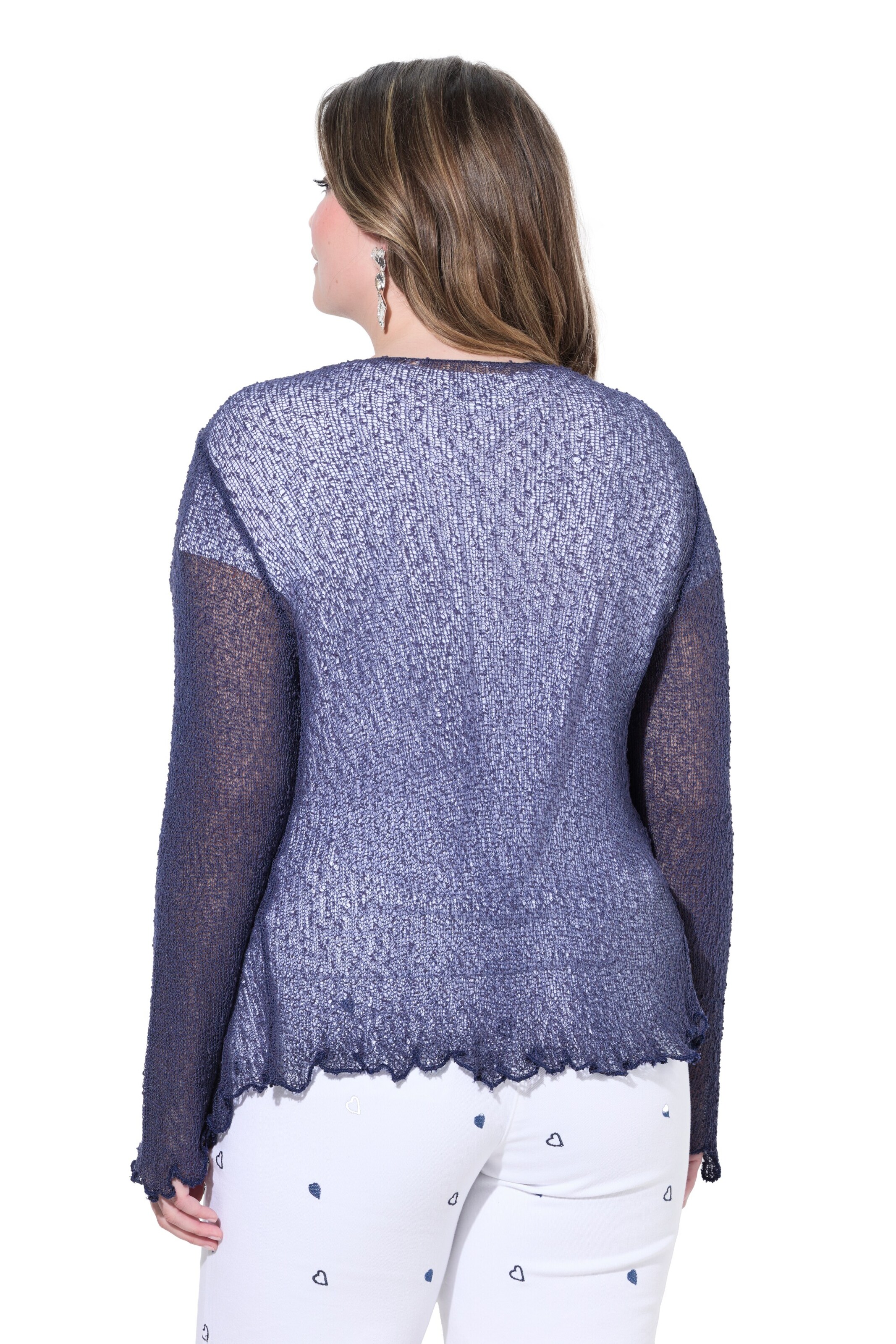 MIAMODA Strickjacke in Blau