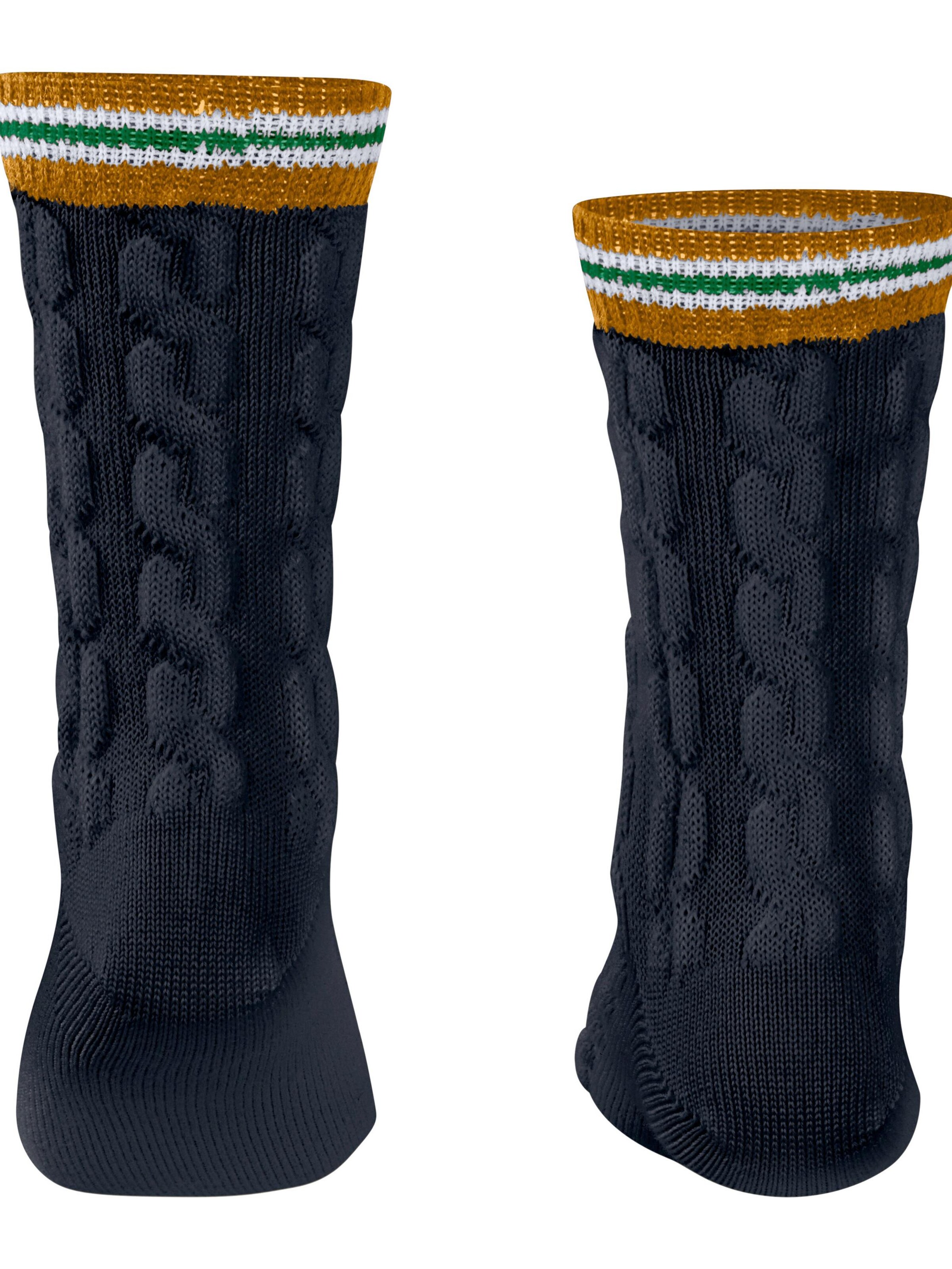 FALKE Socks 'Preppy Cable' in Blue