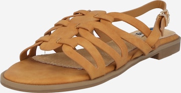 MTNG Sandały z rzemykami 'RAINBOW' w kolorze brązowy: przód