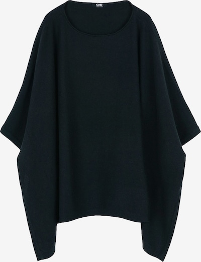 S-M dydžio Megztinis 'Women's Boat-Neck Cashmere Poncho' iš GOBI Cashmere, spalva – juoda, Prekių apžvalga