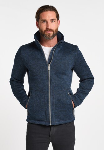 ICEBOUND Fleece jas in Blauw: voorkant