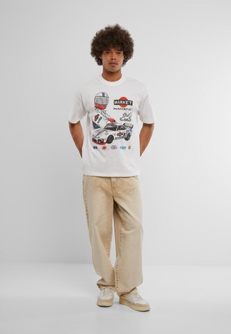 MARKET T-Shirt 'Qualifier' in Weiß