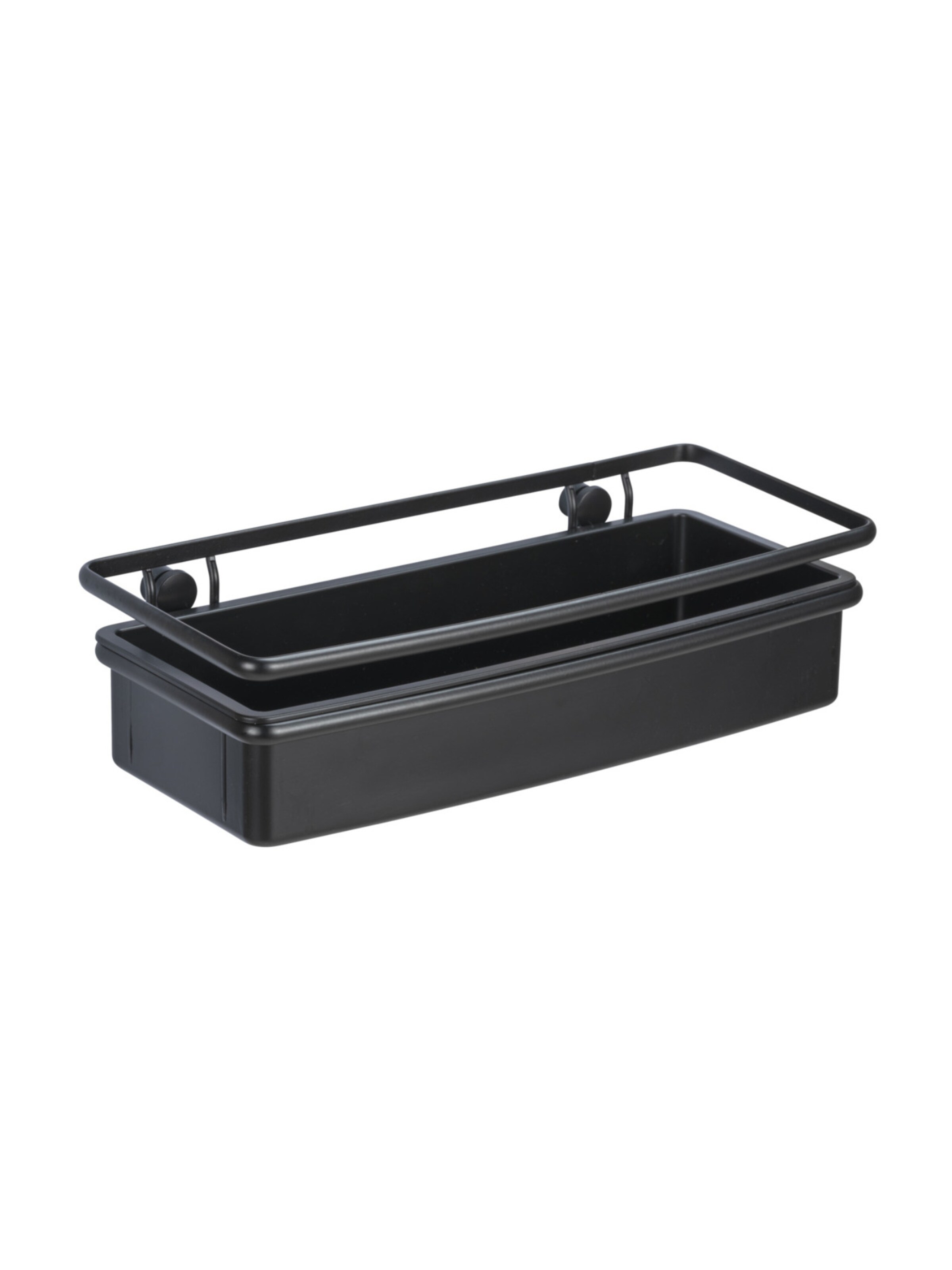 Wenko Wandablage in Schwarz: Vorderseite