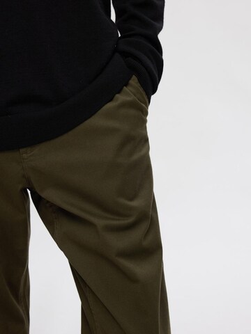 SELECTED HOMME Слим Брюки-чинос 'SLH175 Bill' в Зеленый