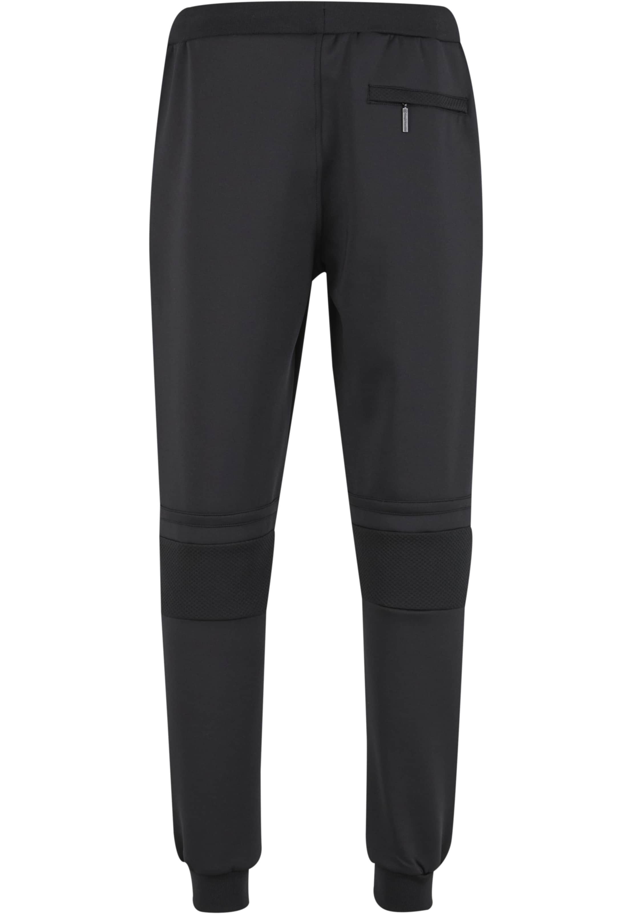 Sergio Tacchini Tapered Sportbroek 'Domino' in Zwart